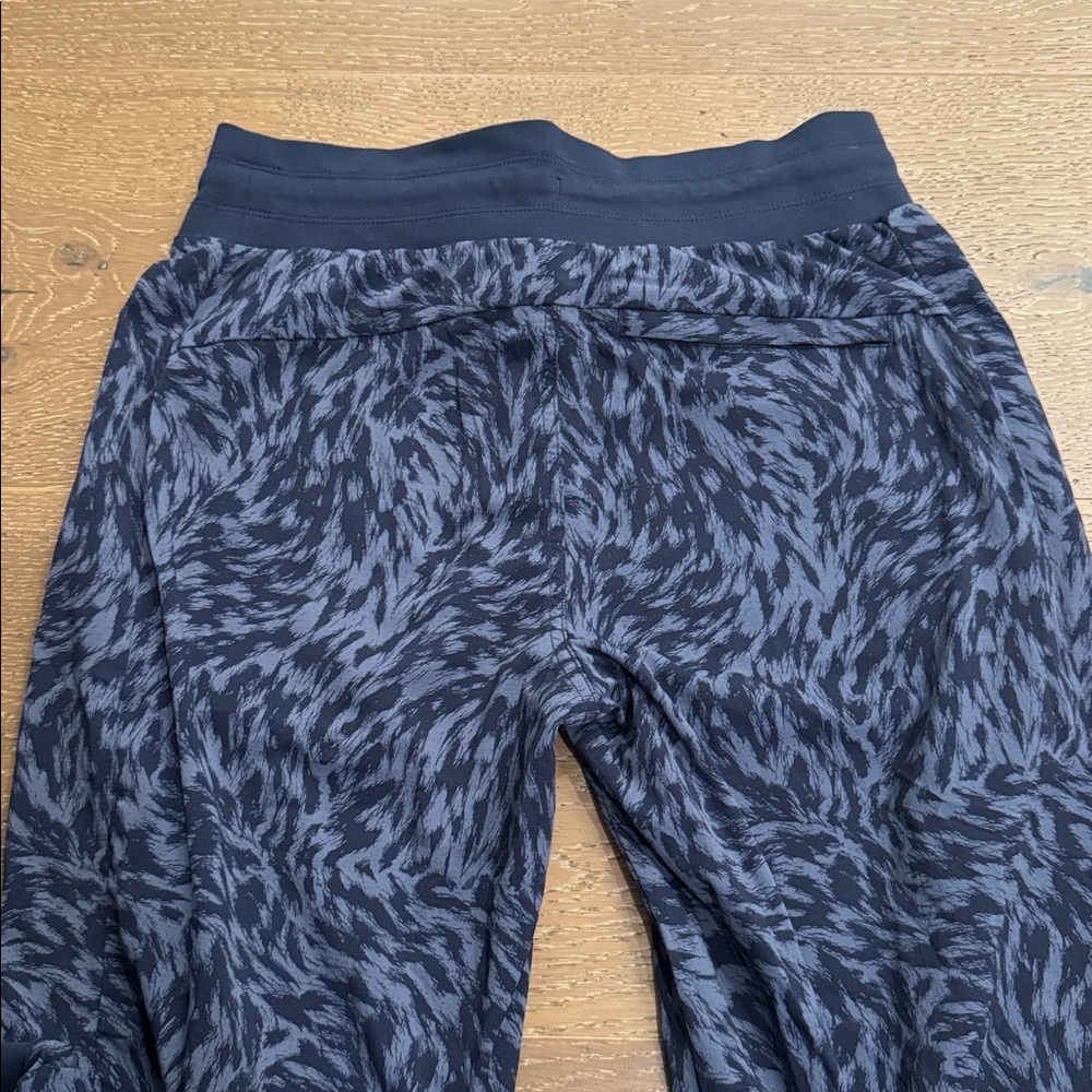 Athleta Trekkie North Printed Crop Jogger Size 4 blue Athleisure Pants - Picture 6 of 9